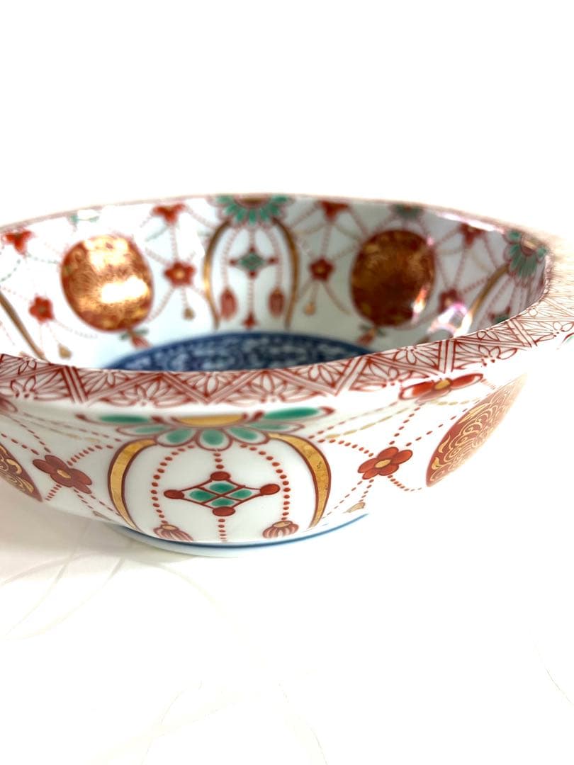 【未使用】和室の飾りに！井ノ口釜　重厚感ある大皿　直径24×8㎝　1.2kg