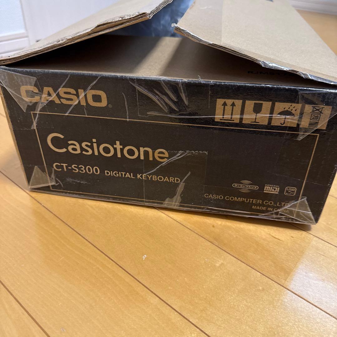Casiotone CT-S300 電子ピアノ 61鍵スタンド、ペダル、電源、箱