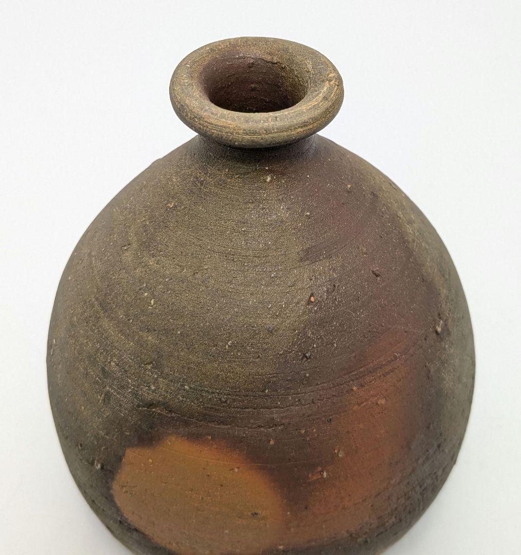 人間国宝 藤原啓 備前焼 徳利 共箱共布栞 酒器 とっくり 花器 一輪挿し花瓶