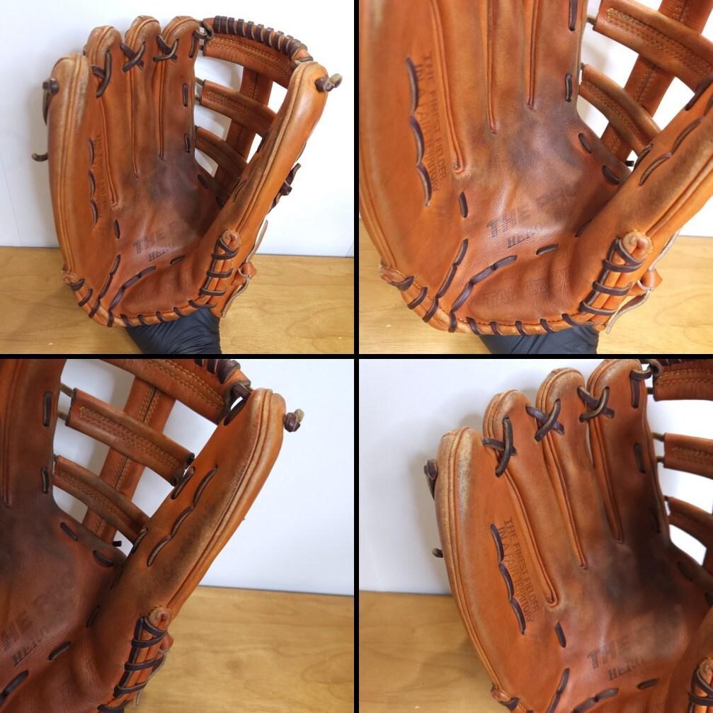 タマザワ 日本製 ヒーローシリーズ 平裏ディア 左投げ用 外野用 硬式グローブ