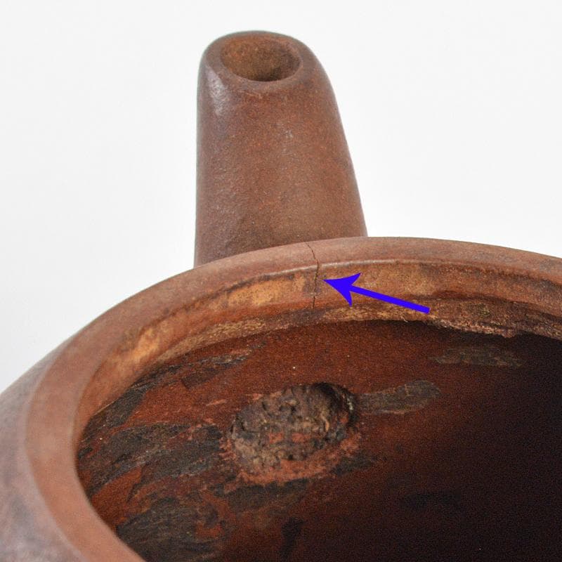 中国　紫砂　朱泥　急須　茶壷　在銘　U　R7299