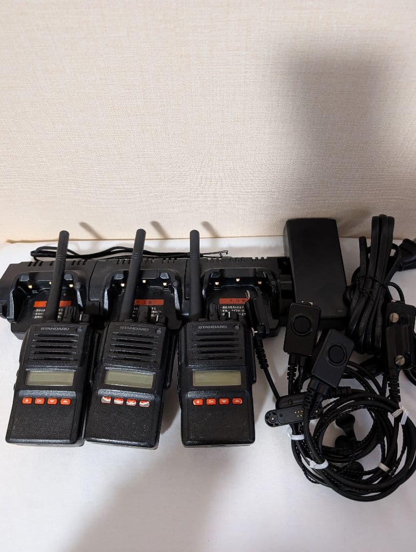 スタンダード デジタル簡易無線機 登録局 VXD-10 3台 イヤホンマイク付