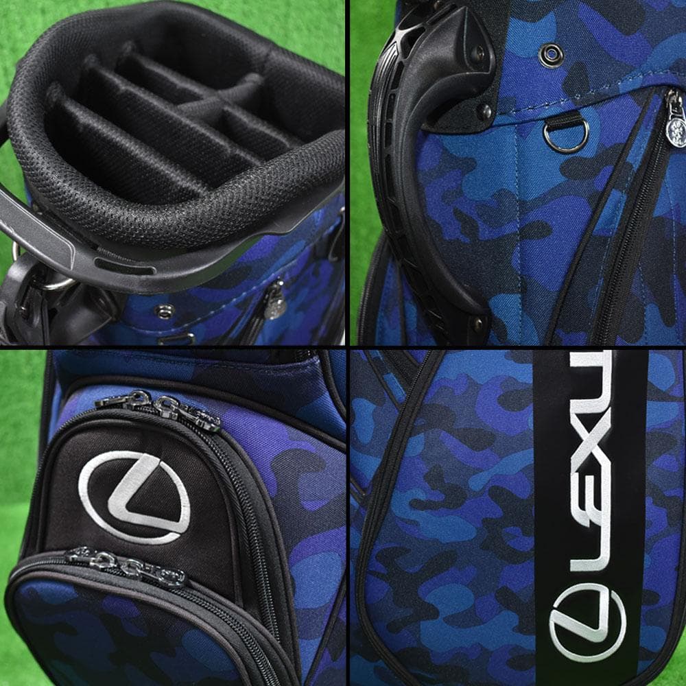 LEXUS/レクサス ゴルフ キャディバッグ9型【ブルーカモ】美品！