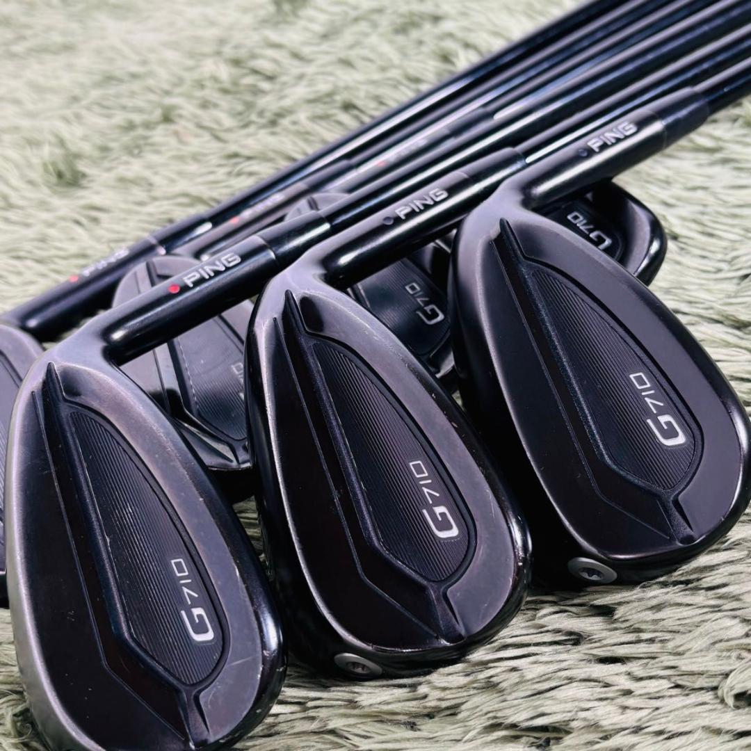 ピン G710 アイアン7本セット メンズゴルフ 初心者 入門 大人気モデル 黒
