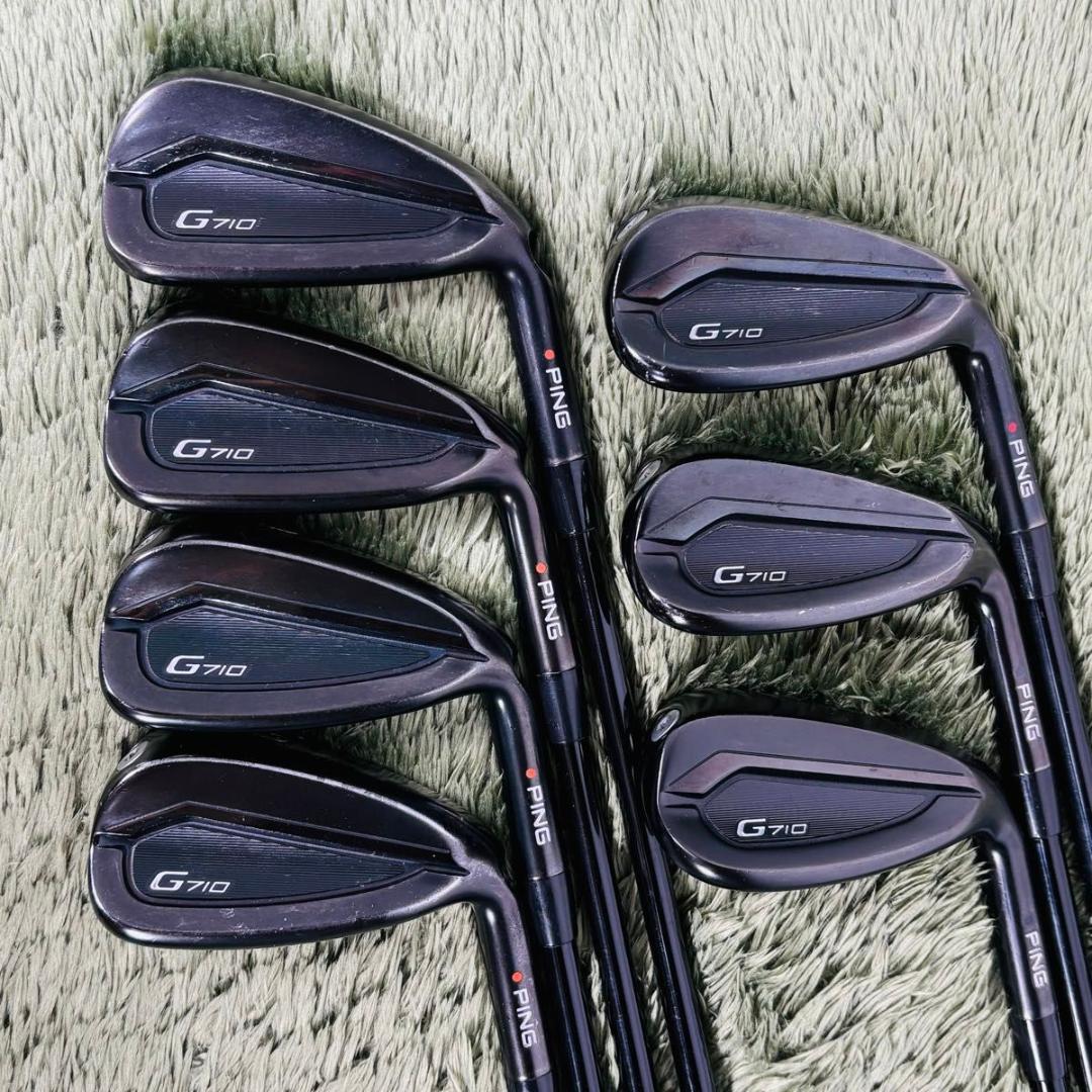 ピン G710 アイアン7本セット メンズゴルフ 初心者 入門 大人気モデル 黒