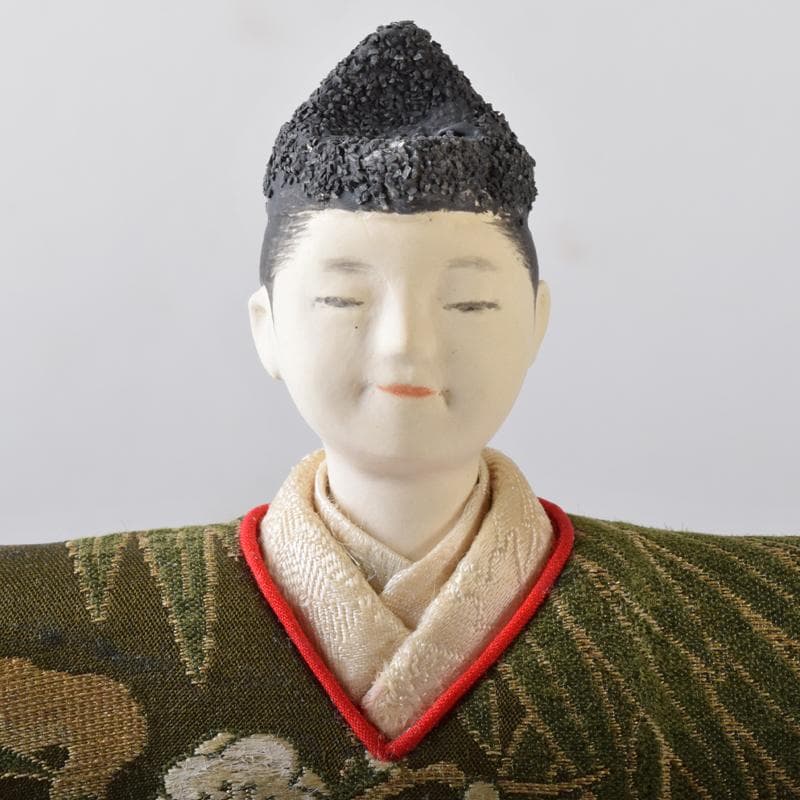 三橋トリ作　雛人形　立雛　梅寿　共箱　M　R8225B