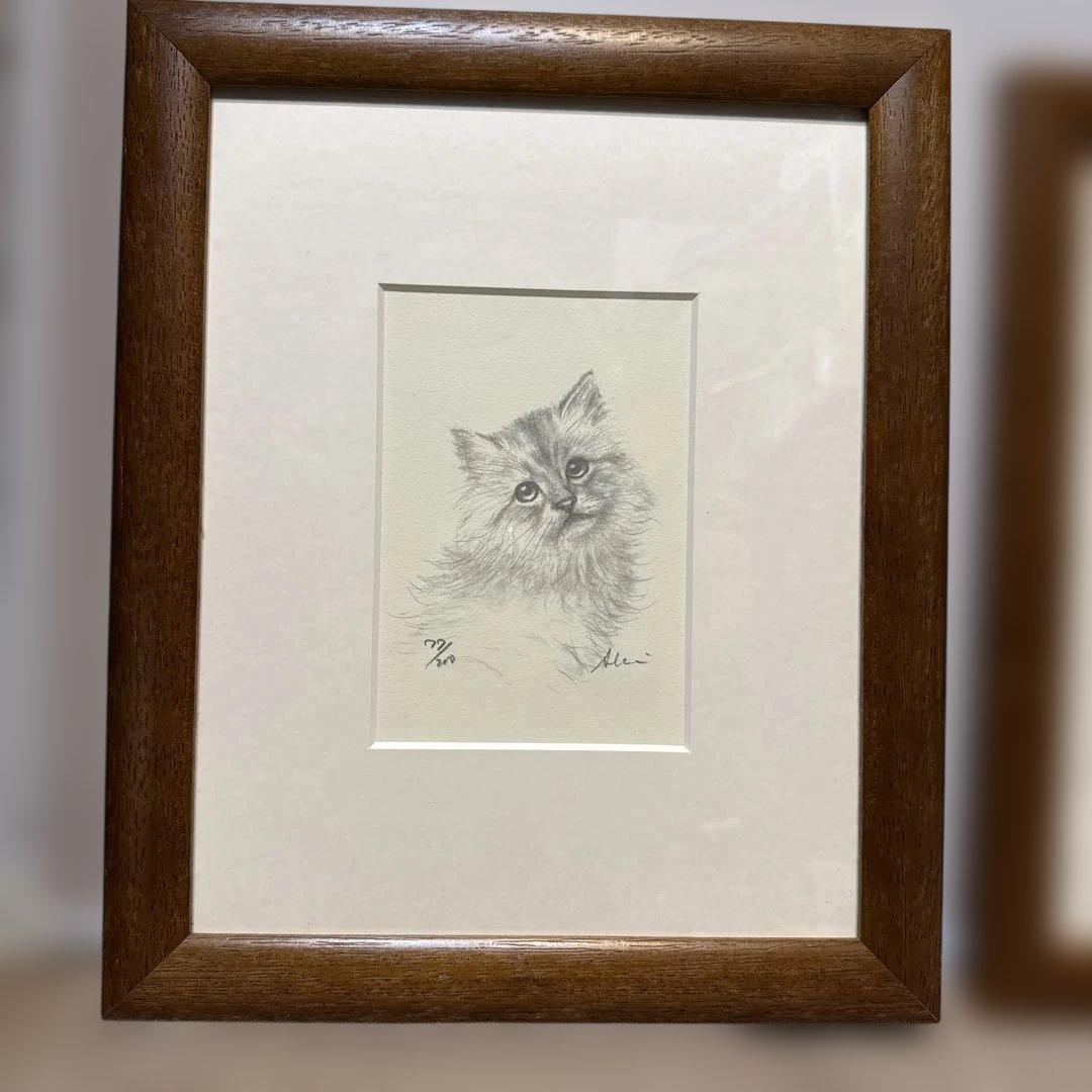 八代亜紀 さんリトグラフ チロたん　77/200