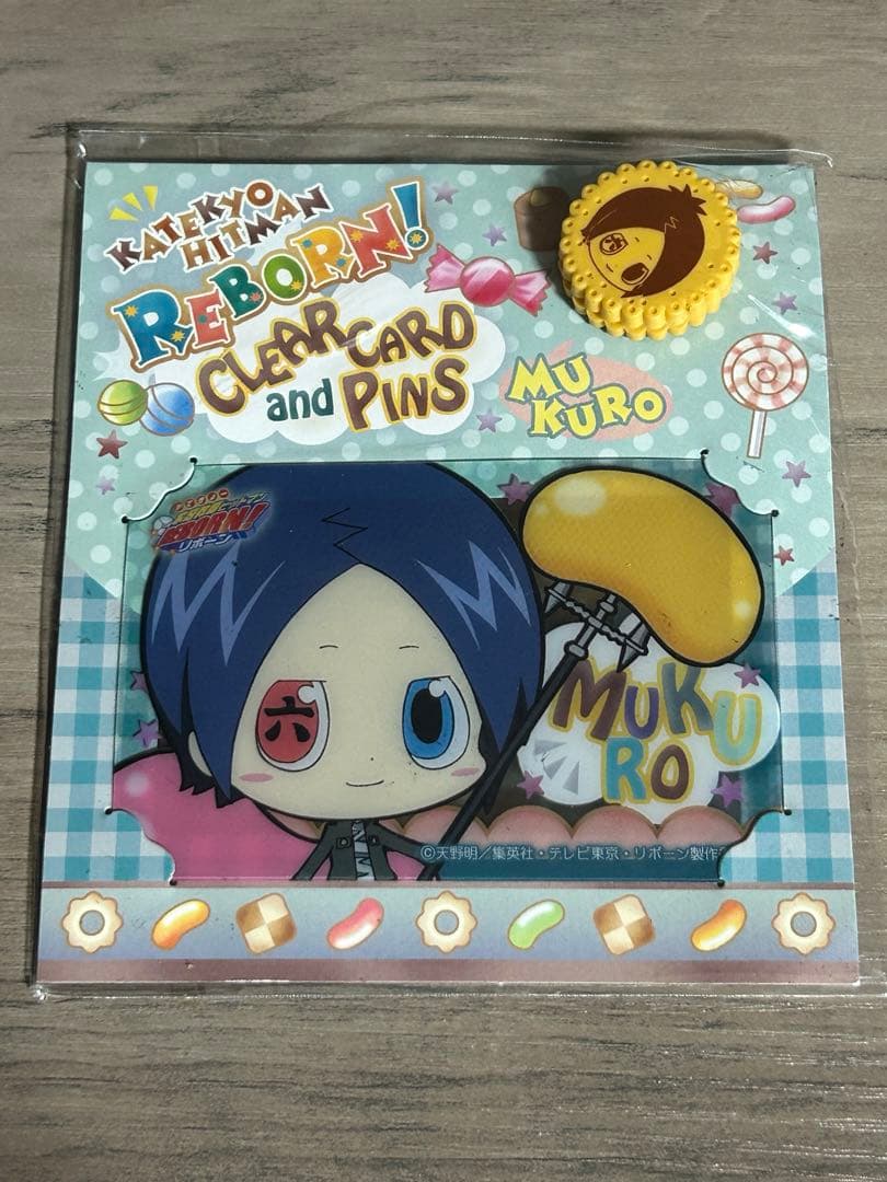 家庭教師ヒットマンREBORN 六道骸 クリアカード&ピンズ みにきゃら リング