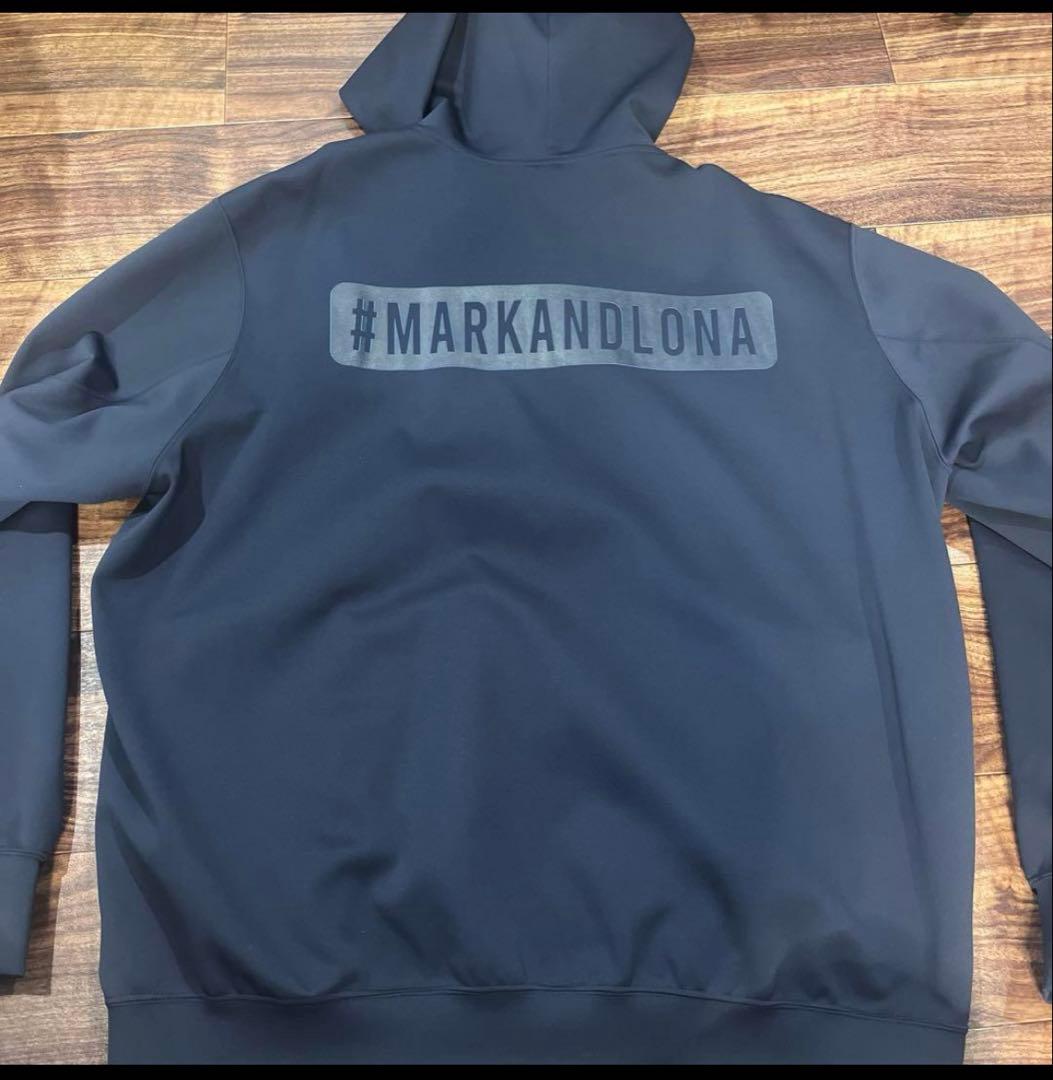 【美品】MARK & LONA フルジップフーディ ネイビー