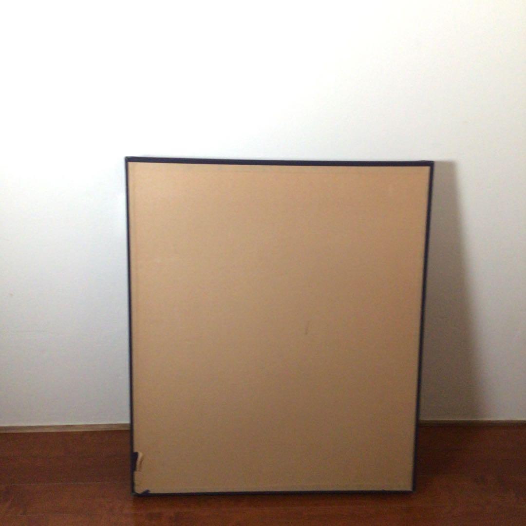 No2757額装　大森運夫　「納紗布の浜」　黄袋共箱　創画会　古美術　送料無料