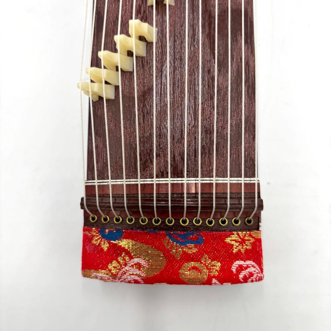 極美品　和楽器 お琴　13弦 木製 インテリア　付属品有ミニ琴　短琴