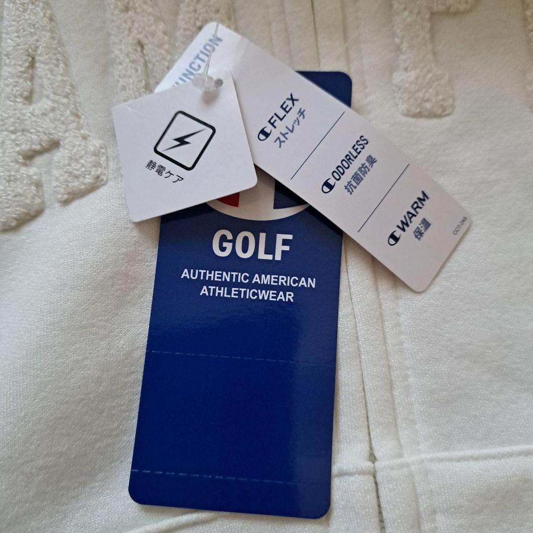 Champion白パーカー裏起毛M