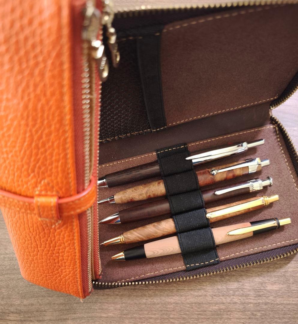 まとめ売り 工房楔 野原工芸似 ルポセカンドペンケース クレイジーホースレザー