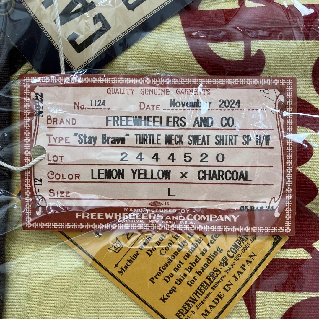 草彅剛 FREEWHEELERS 別注タートルネック Stay Brave L