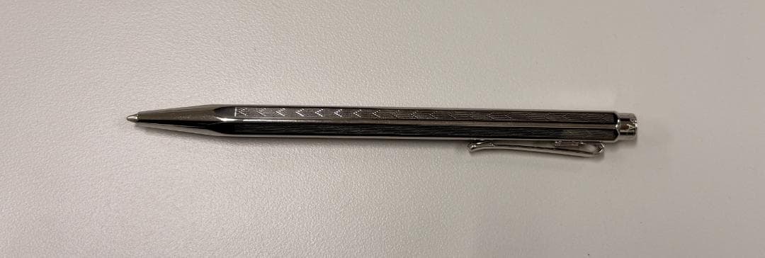 【しょーま】カランダッシュ エクリドール シェブロン ボールペン シルバー