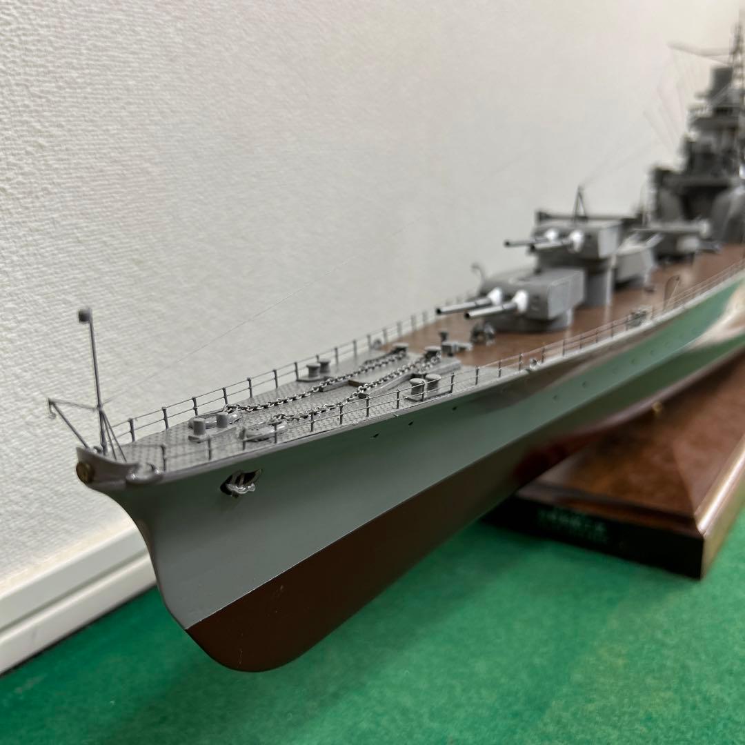1/200 重巡洋艦 利根　木製ハンドメイド　模型