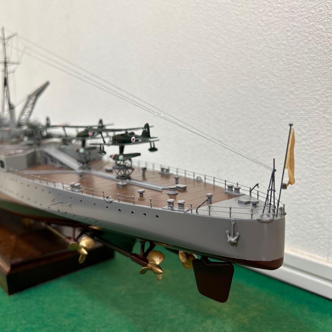 1/200 重巡洋艦 利根　木製ハンドメイド　模型