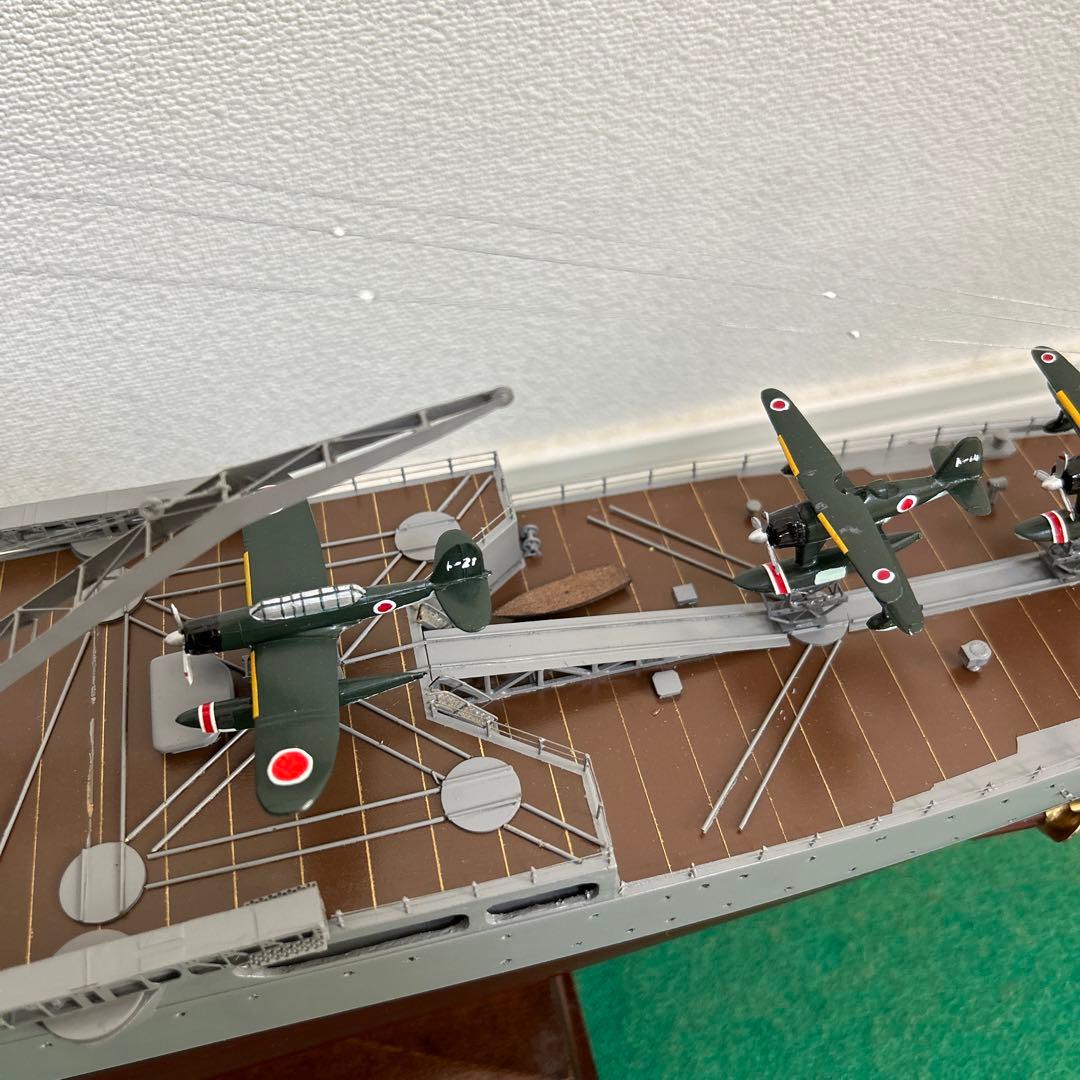 1/200 重巡洋艦 利根　木製ハンドメイド　模型