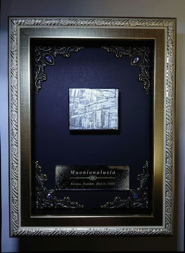 隕石絵画　ムオニオナルスタ隕石 133g鉄隕石【検索ワード ギベオン イミラック