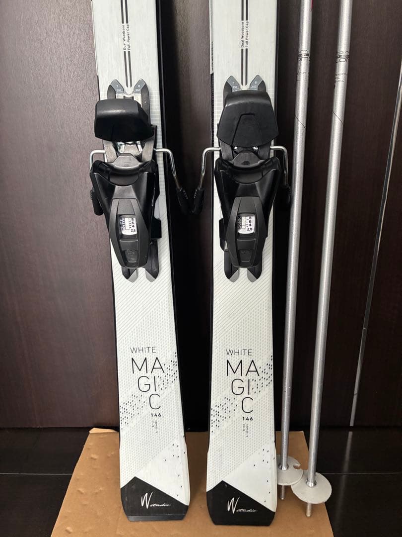 使用4回【美品 】elanスキー146 ホットワックス済 サロモン105 即滑走