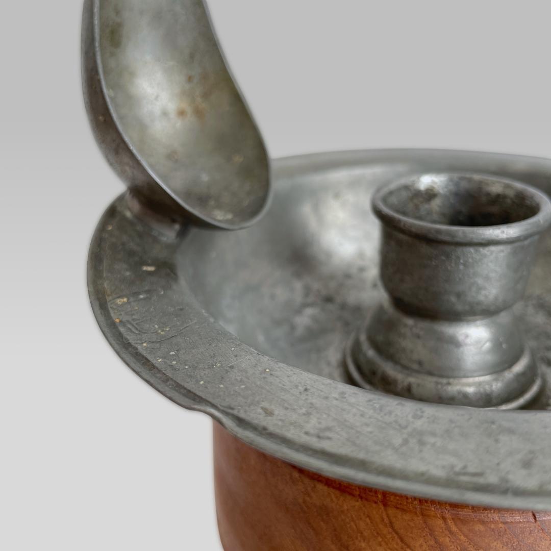 1910~20s【ユーロアンティーク】錫製 キャンドル チャンバースティック