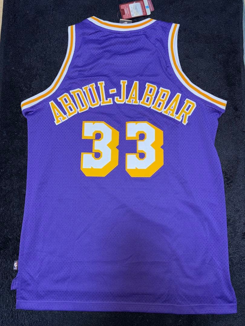新品同様タグ付き NBA レイカーズ カリーム・アブドゥルジャバー ユニフォーム