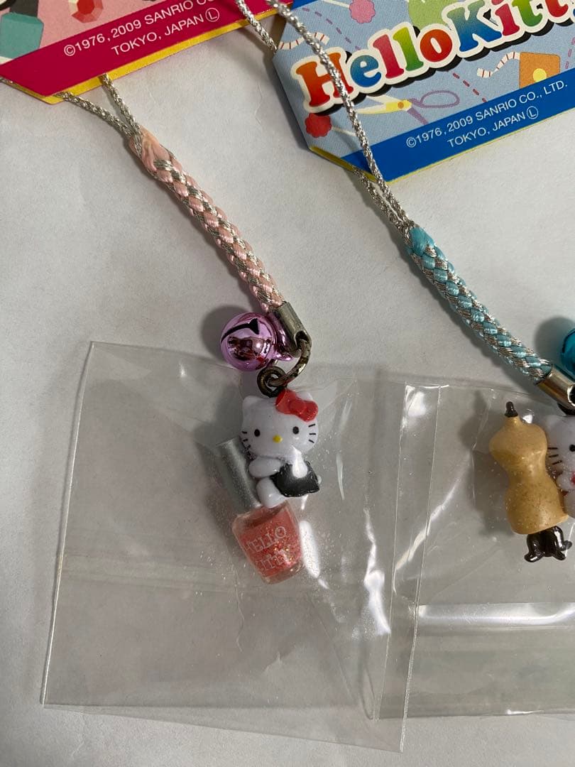 キティ　根付　職業　3セット　スイーツ　アパレル　ネイル