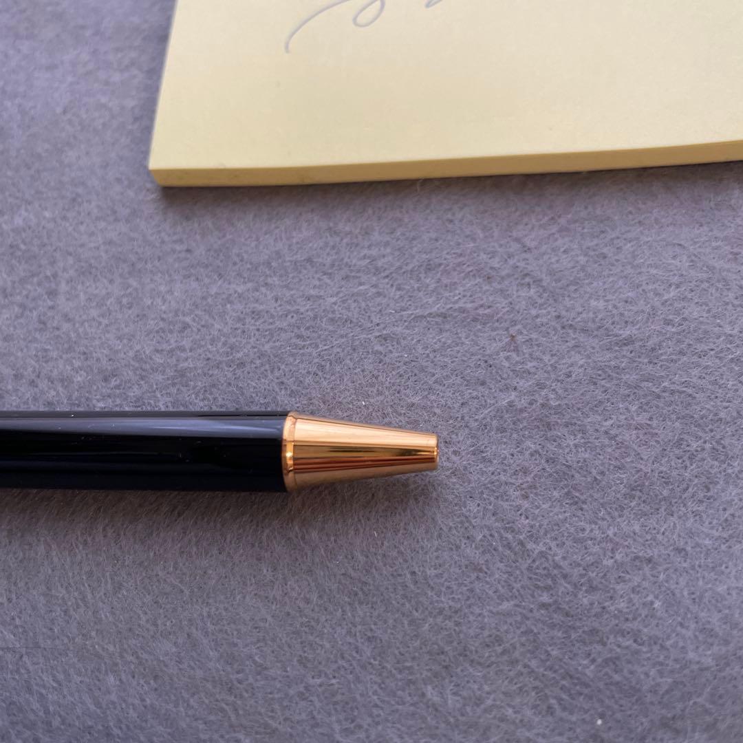 カルティエ　マスト　ボールペン　ブラック×ゴールド