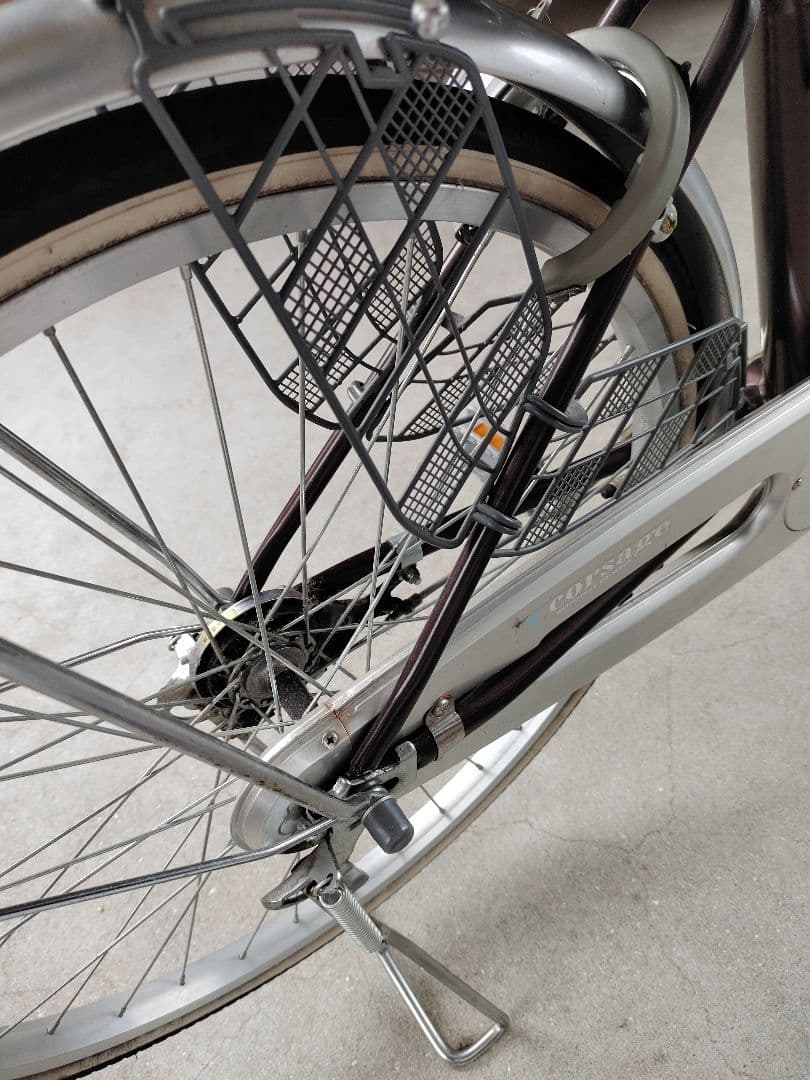 【たのメル便】マルイシ　自転車　シティサイクル 24インチ ブラウン　引取相談可