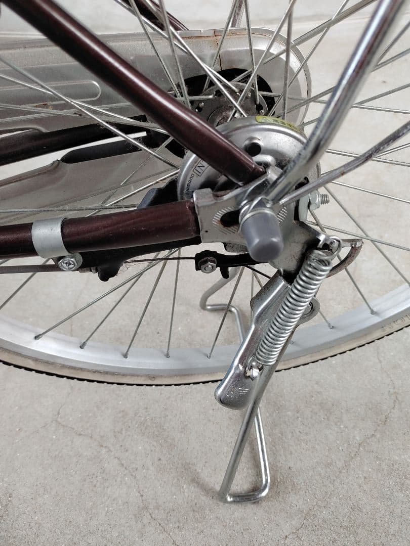 【たのメル便】マルイシ　自転車　シティサイクル 24インチ ブラウン　引取相談可