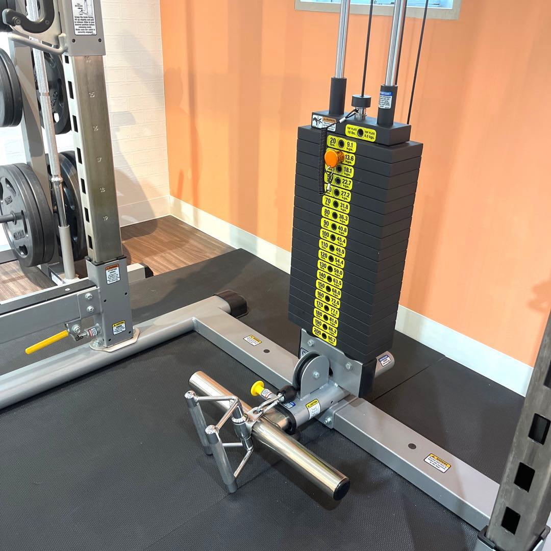 大阪★美品タフスタッフパワーラックCHL-305WSCDM-400バーベルセット