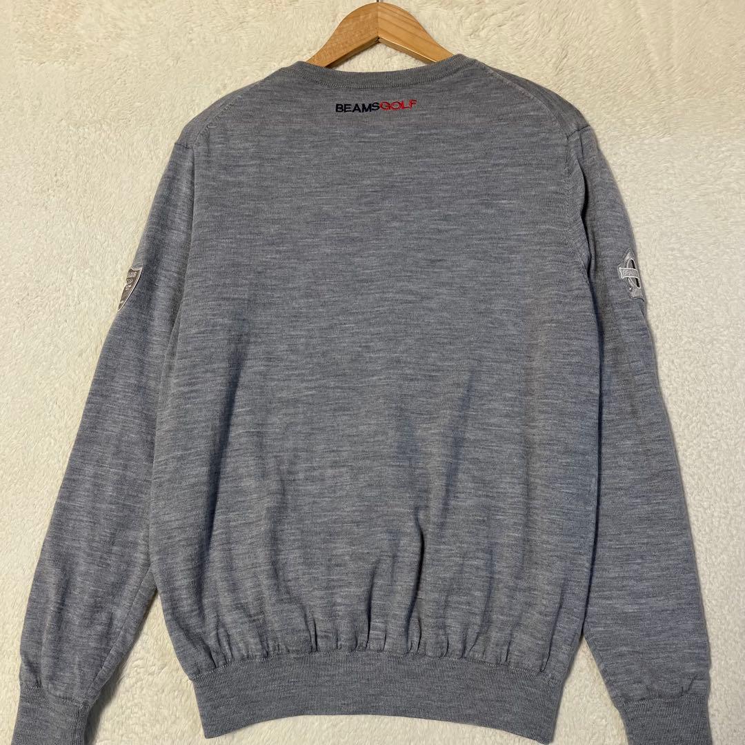 BEAMS GOLF裏地付き、防風ニットセーター　☆美品☆