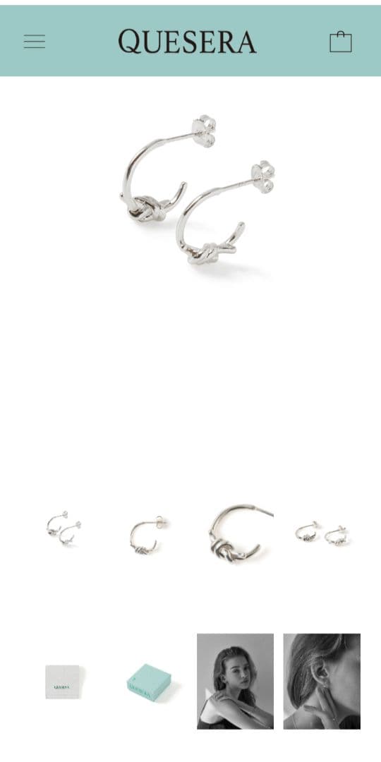 QUESERA 中島颯太 ピアス シルバー