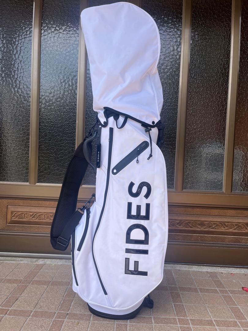 FIDES フィデス　キャディバッグ　ホワイト