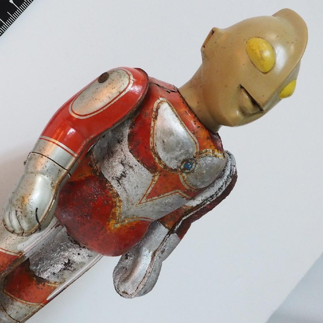 ブルマァク【帰ってきたウルトラマン動作不良 補修 改造有】ブリキ ゼンマイTIN