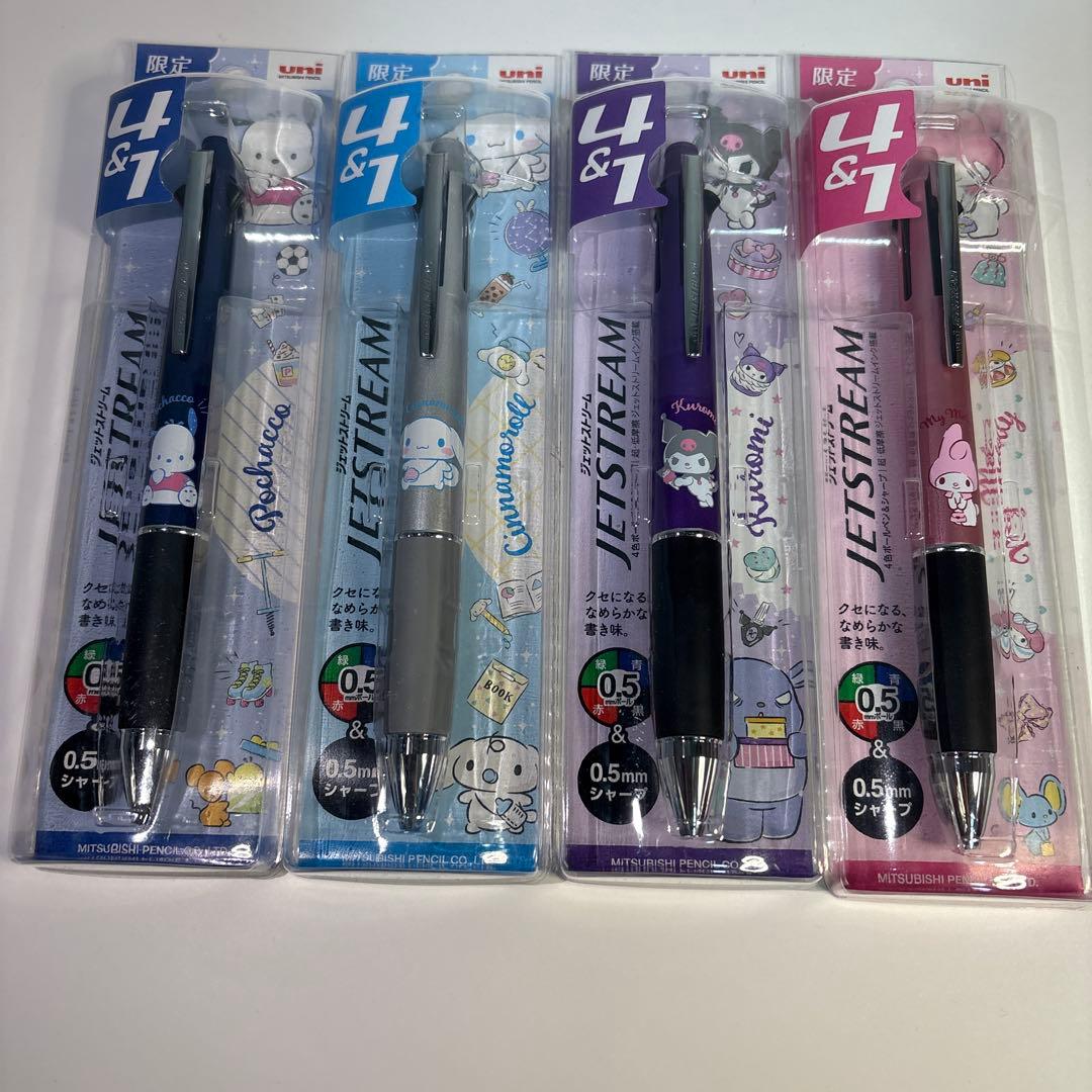 JETSTREAM 4&1 多機能ペン キャラクター柄 4本セット