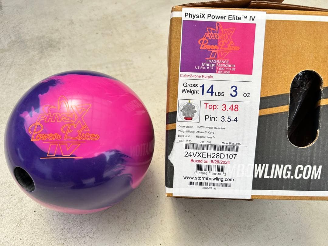 PhysiX Power Elite IV ボウリングボール 14 lbs