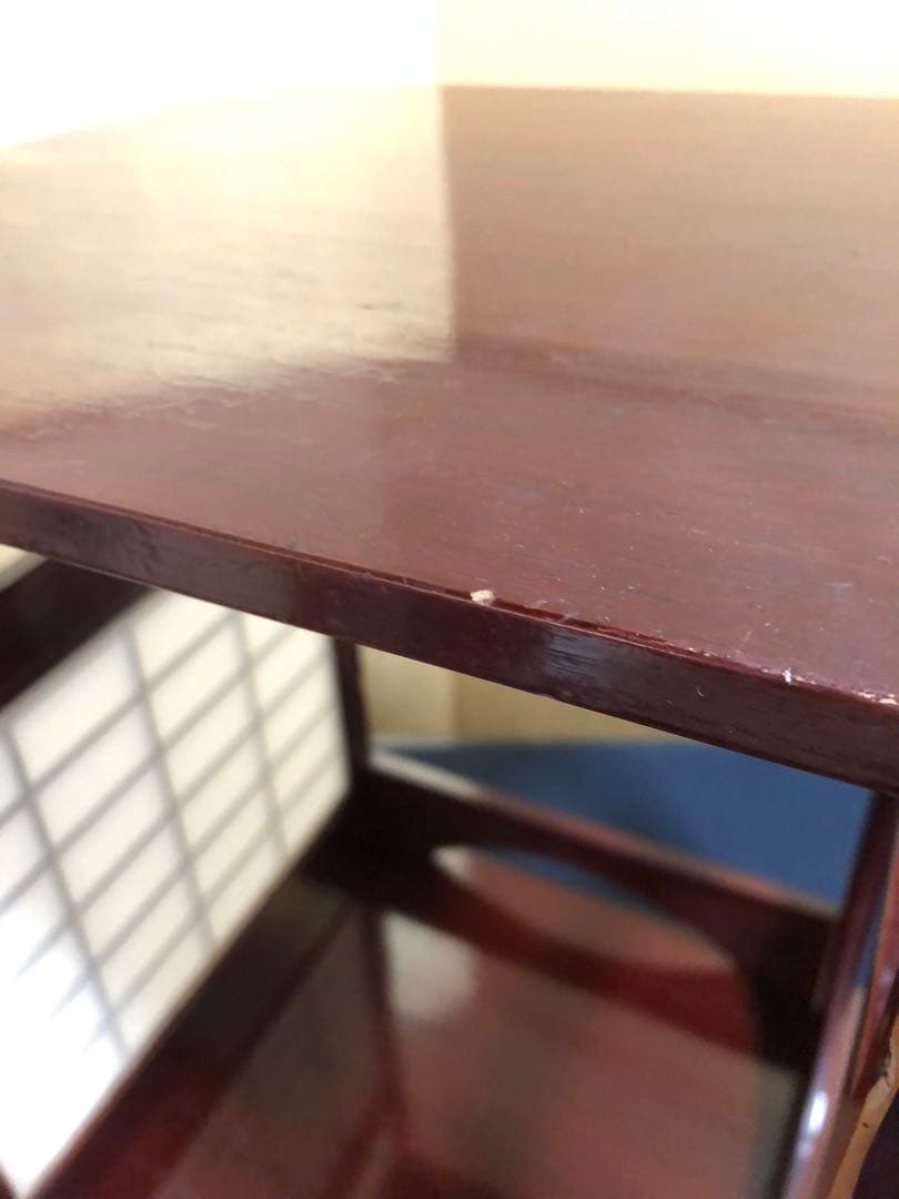 《レ》茶道具 桐溜塗 吉野棚 組立式 塗師 川瀬表完作 共箱 251216お5