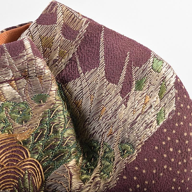 和装小物　江戸時代　小釉裂　龍花文　香袋　匂い袋　C　R8814