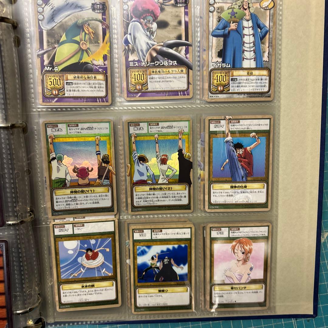 カードダスマスターズ　バインダーつき　ワンピースカードゲーム　当時物