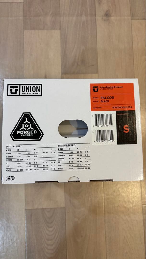 25-26 UNION ファルコア FALCOR Sサイズ BLACK