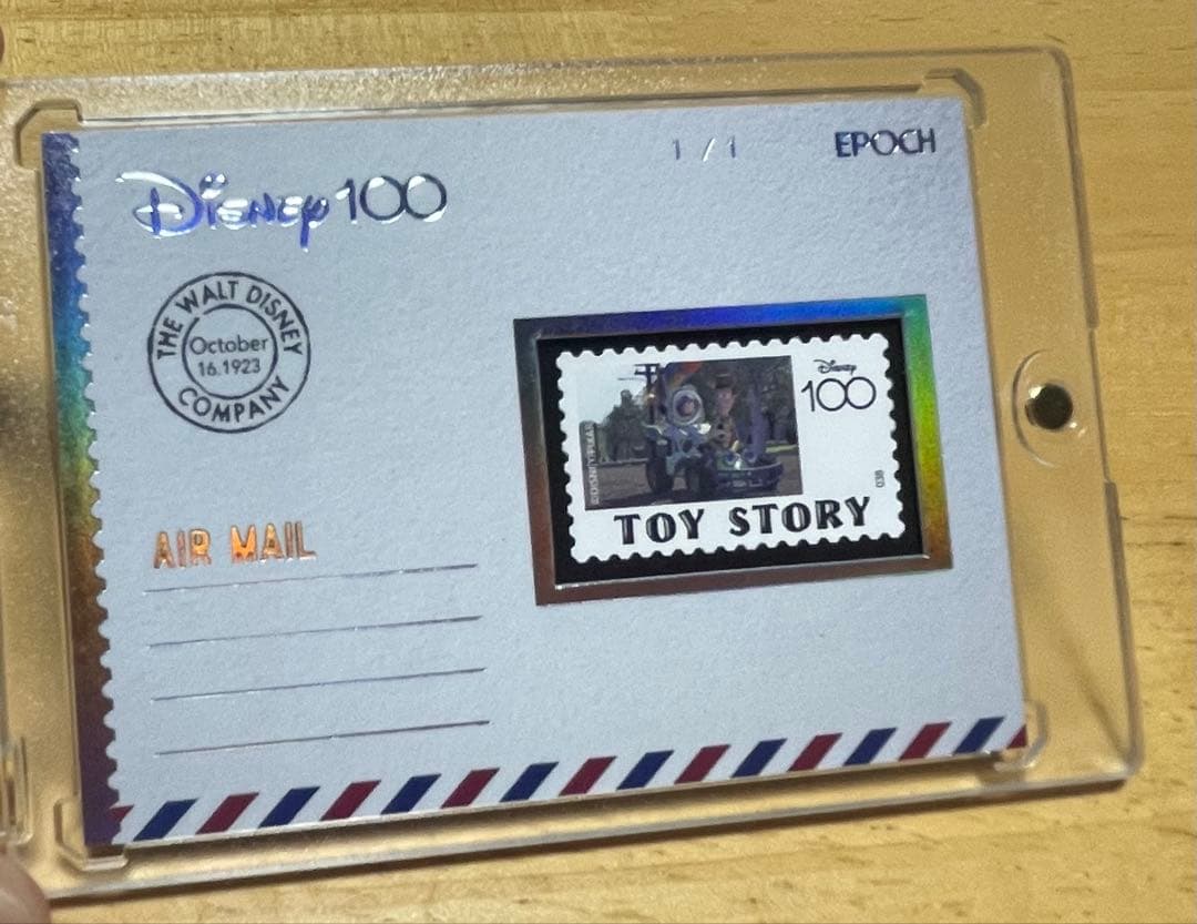 D助Disney 100 EPOCHディズニー カード 世界1枚 1of1