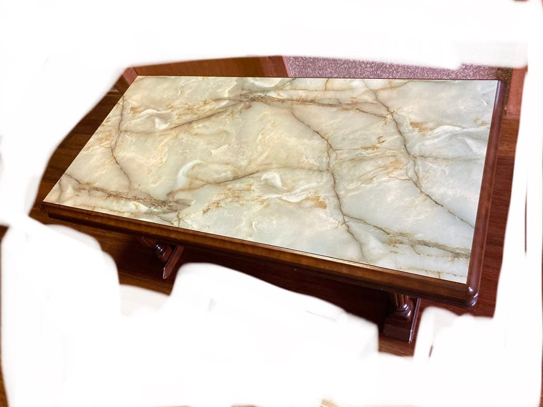 【最終価格】クラシックスタイル 大理石風テーブル