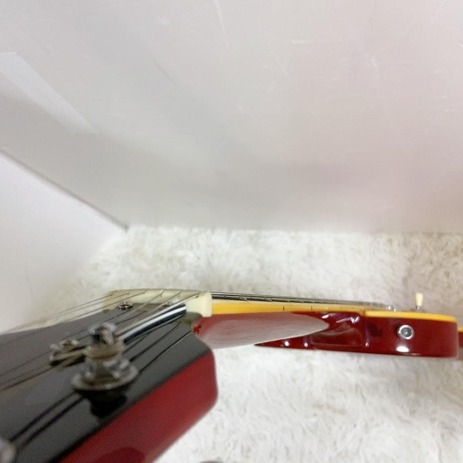 ギャラン GALAN レスポール 虎目 LEAD ROCK レッド