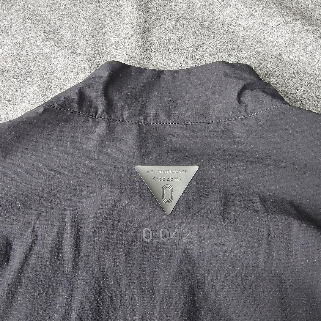 【K-3B ZERO】無縫製Zシリーズビッグロゴ 撥水ブルゾンジャケット 黒LL