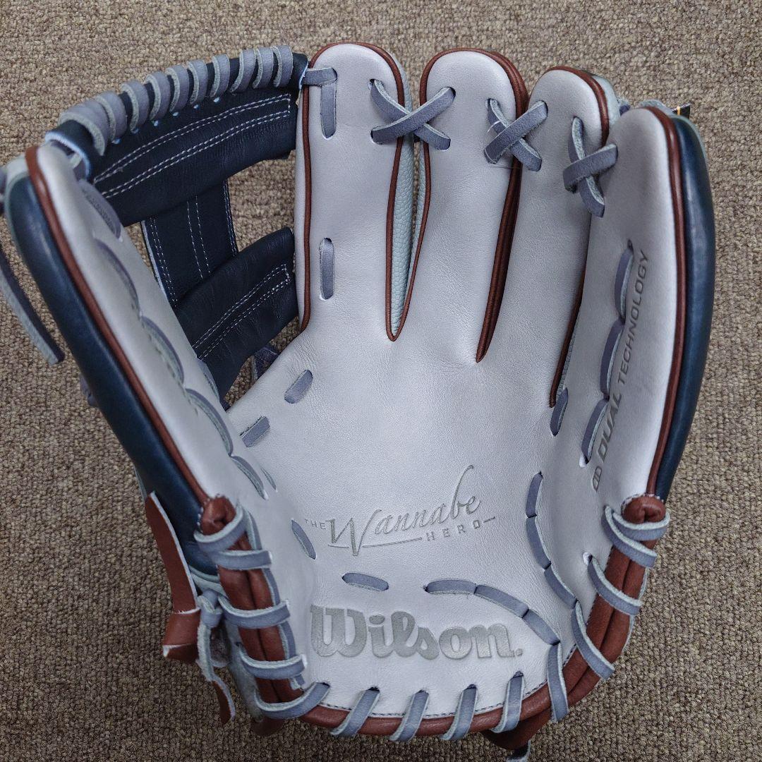 wilson wanabe hero 内野手用一般軟式野球グラブ