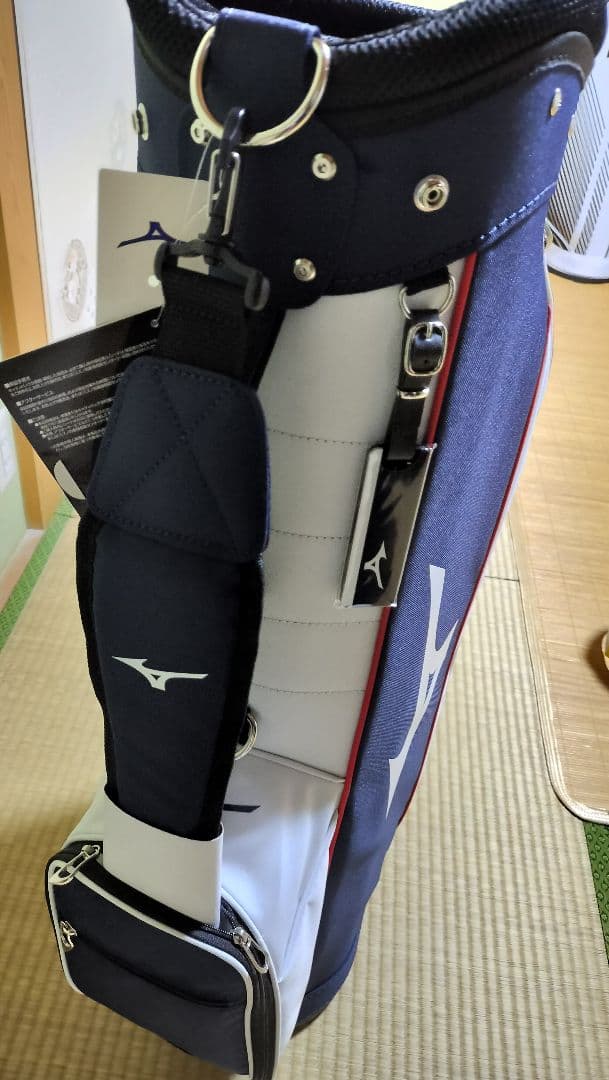 Mizuno キャディバッグ 9型 ネイビー/ホワイト