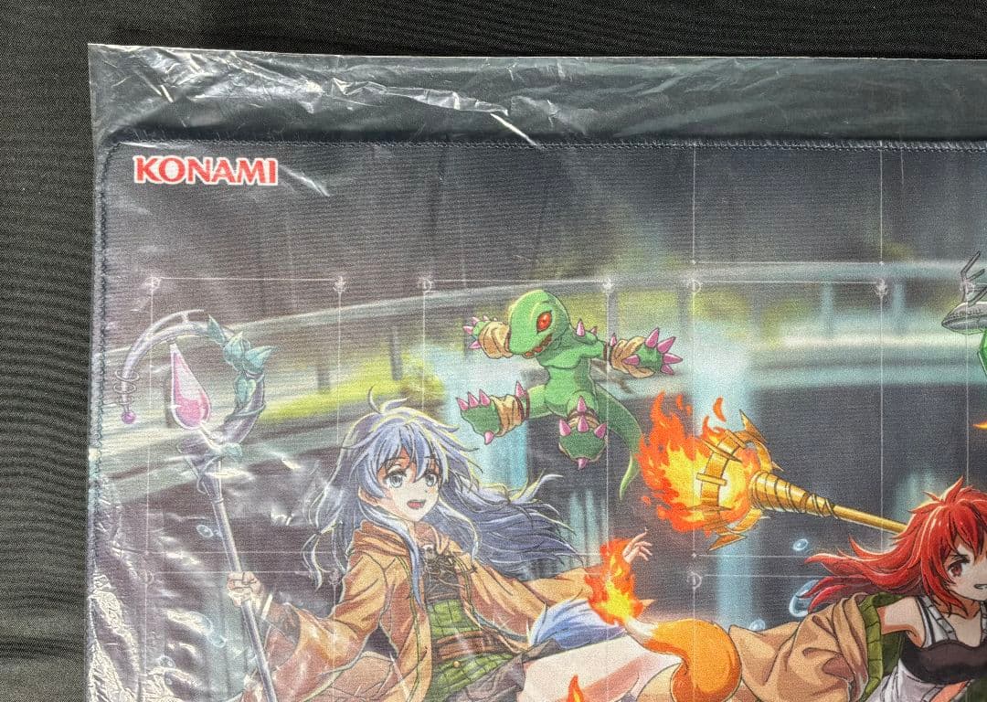 未開封 霊使い プレイマット 遊戯王 EU　エリア　ウィン　ヒータ　アウス