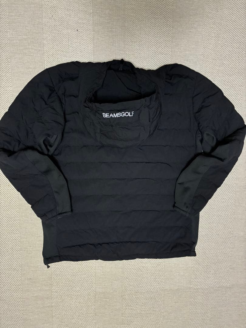 美品新品同様BEAMS GOLF オレンジレーベル　フード付中綿ダウンジャケット