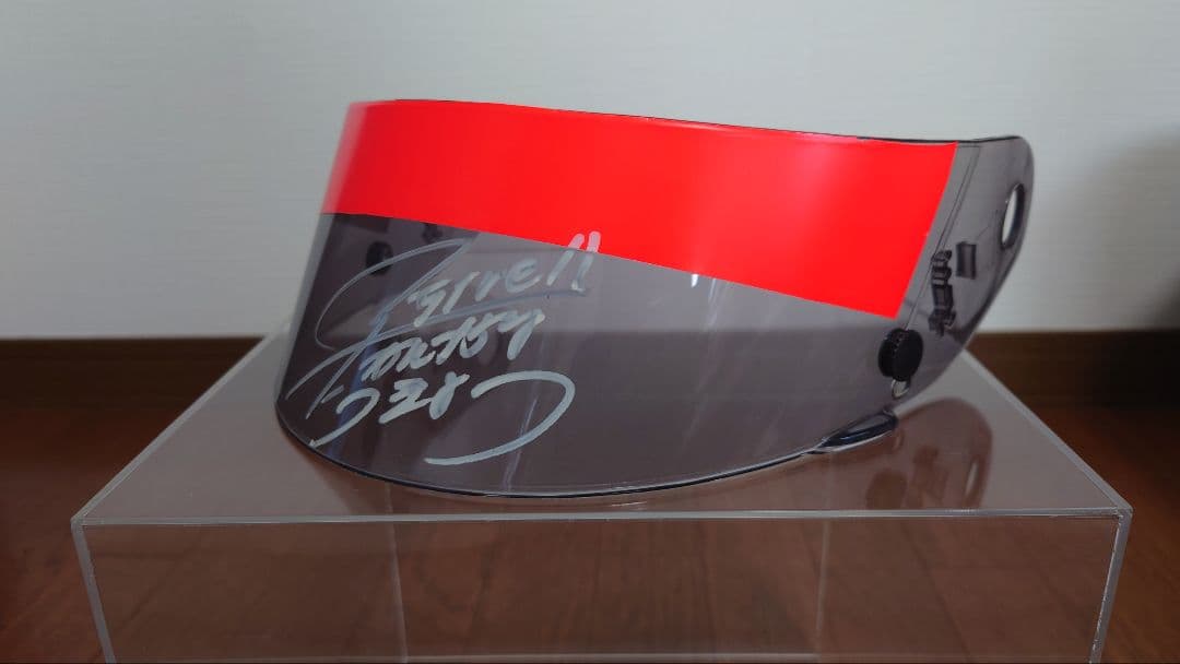 片山右京 サイン入り バイザー ティレル F1 1994